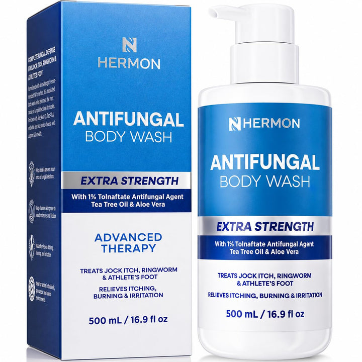Hermon front packaging showing bottle and branding for quick identification