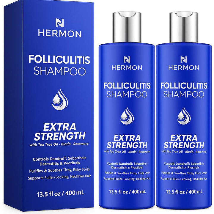 Hermon front packaging showing two bottles and clear product benefits