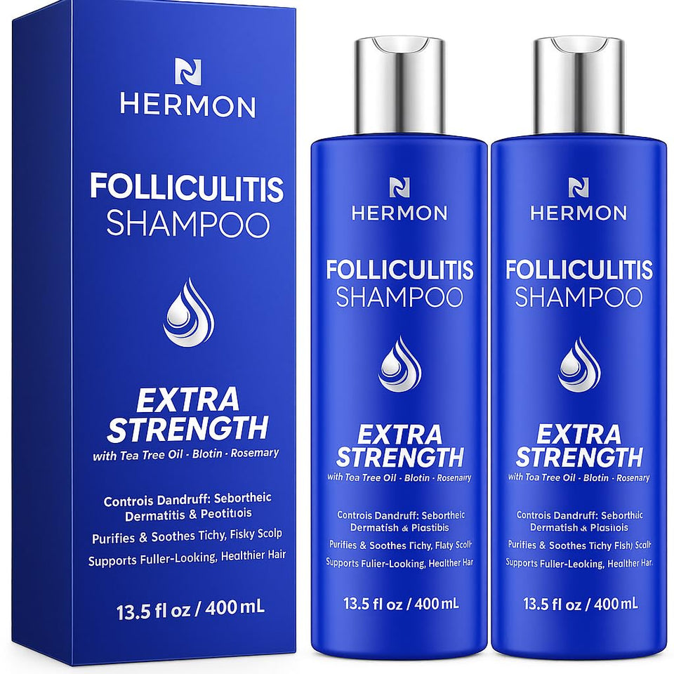 Hermon front packaging showing two bottles and clear product benefits