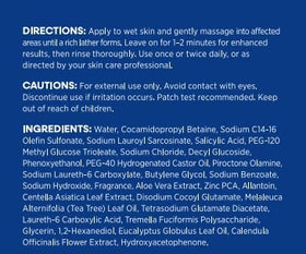 Hermon ingredient list on label emphasizing transparency and clarity