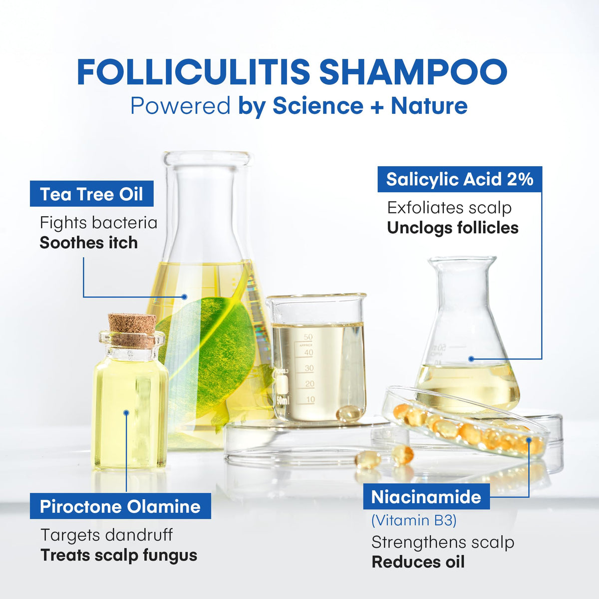 Hermon shampoo lather texture and foam illustrating gentle exfoliation