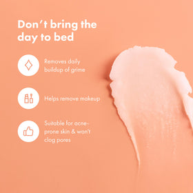 HERO COSMETICS rinsing under water illustrating clean rinse-off benefit