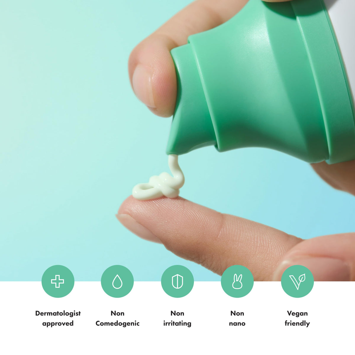 HERO COSMETICS ingredient label close-up emphasizing fragrance-free formula
