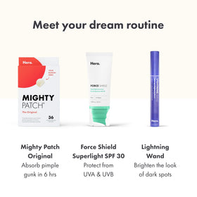 HERO COSMETICS sunscreen smoothed on neck illustrating even coverage