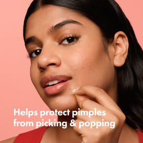 Hero Cosmetics patch applied on skin showing secure protective barrier