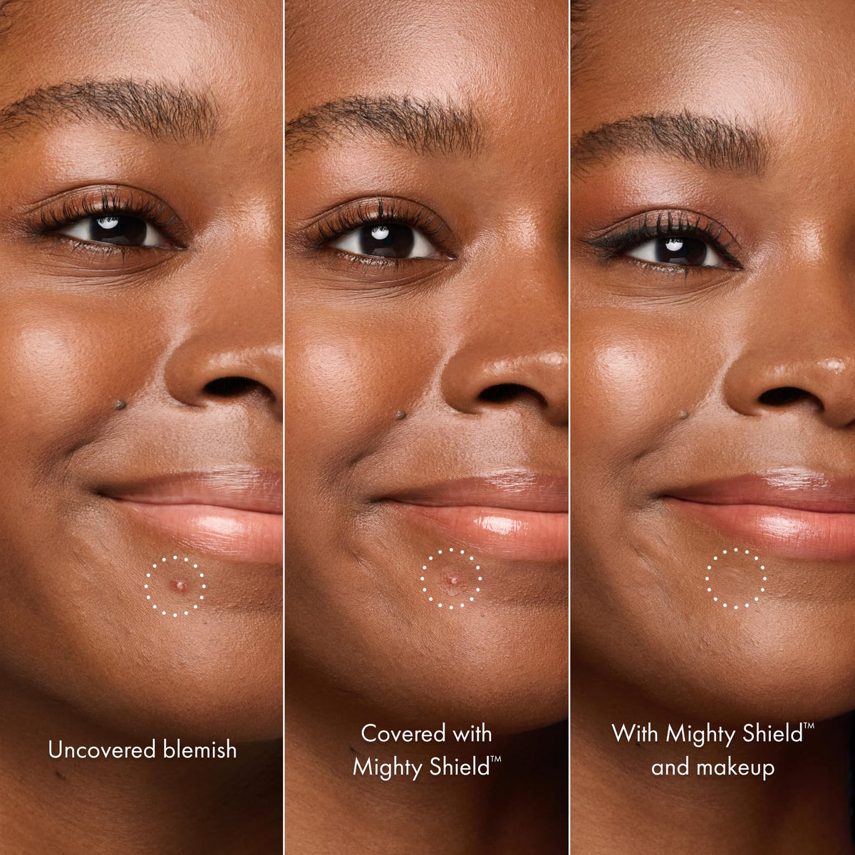 HERO COSMETICS close-up of dry clear film showing invisible protective barrier