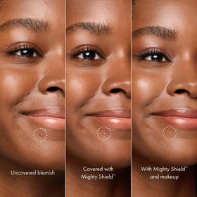 HERO COSMETICS close-up of dry clear film showing invisible protective barrier