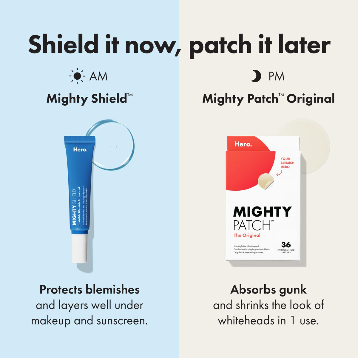 HERO COSMETICS lifestyle bag with Mighty Shield ready for on-the-go protection