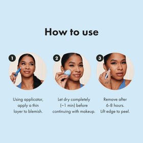 HERO COSMETICS patch under makeup demonstrating smooth blend and wearability