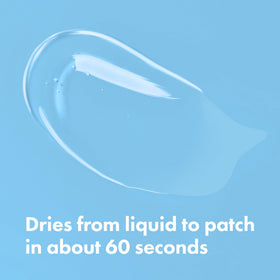 HERO COSMETICS peeling Mighty Shield off to show gentle clean removal benefit