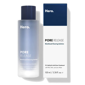 HERO COSMETICS front bottle view showing product benefits and packaging