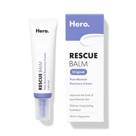 HERO COSMETICS front packaging of Rescue Balm showing product name and size