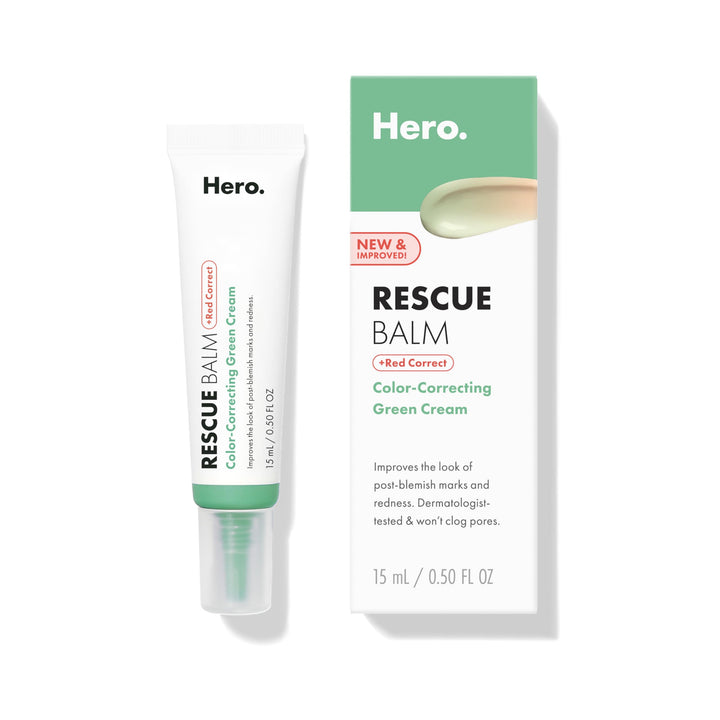 HERO COSMETICS tube front view showing compact corrective cream