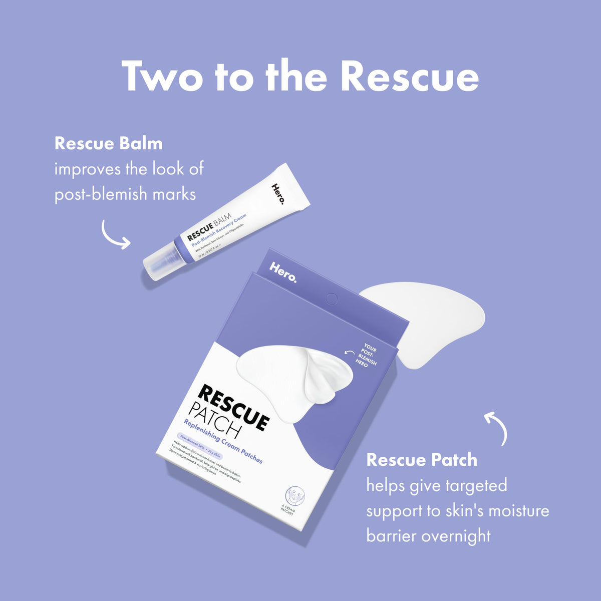HERO COSMETICS patch on bathroom counter suggesting easy daily use