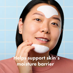 HERO COSMETICS patch applied to skin demonstrating targeted hydration