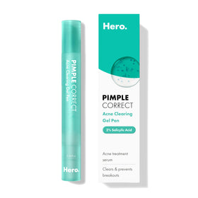 Hero Cosmetics pen front view showing compact design and portability benefit
