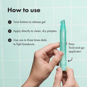 Hero Cosmetics packaging flatlay portraying ready-to-go blemish care benefit