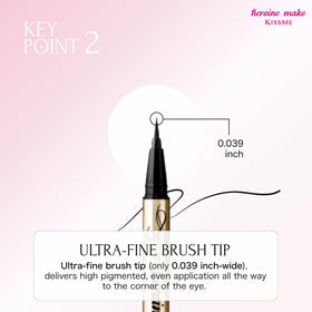 Heroine Make applying eyeliner to inner eye corner for precise definition