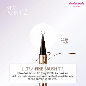Heroine Make eyeliner applied to inner eye corner for tightlining precision