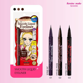 Heroine Make inside a cosmetics bag ready for travel and long wear