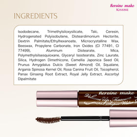 Heroine Make oils and botanicals display showing conditioning benefits