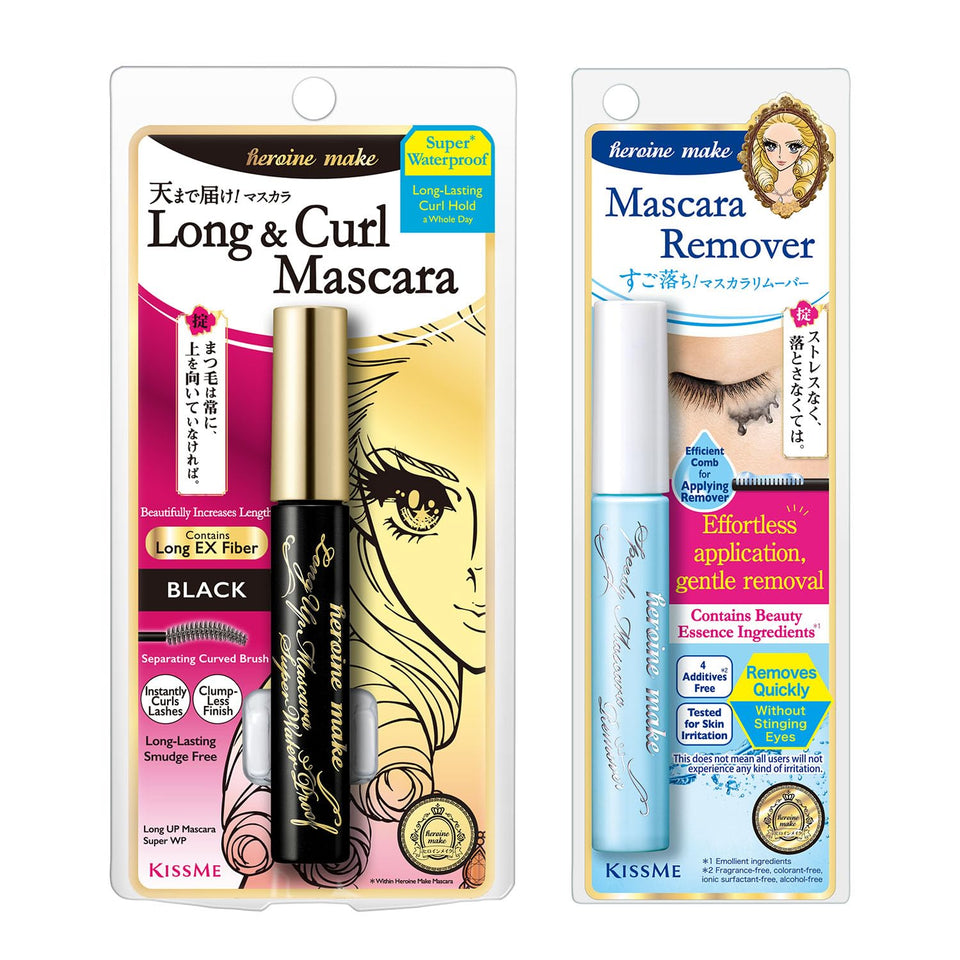 Heroine Make front packaging showing sleek black mascara for precise application