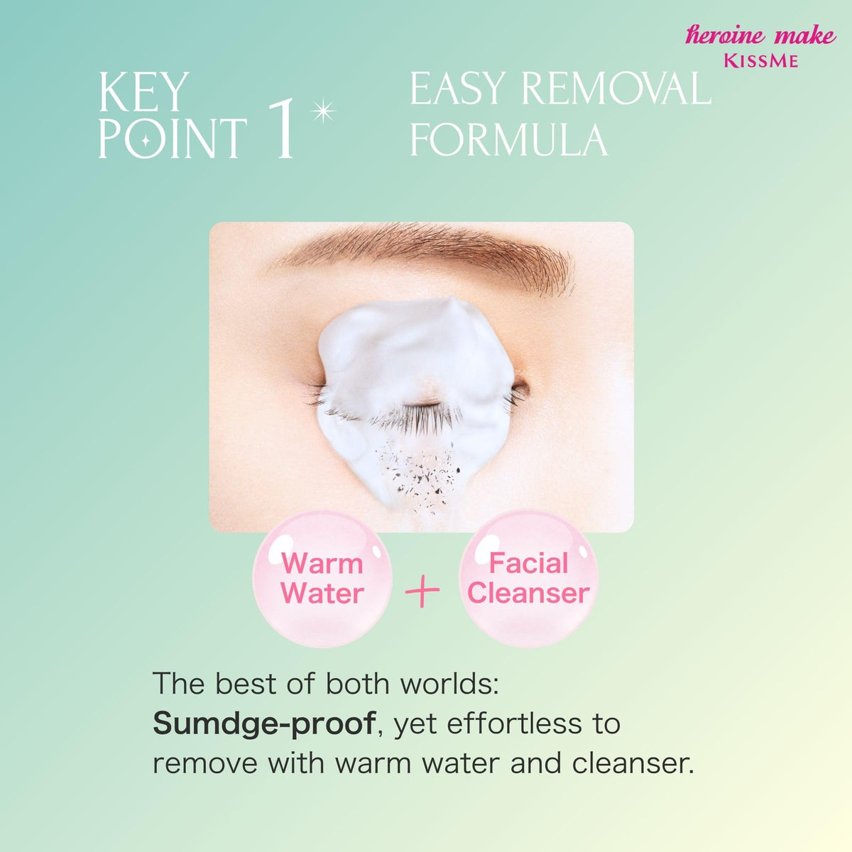 Heroine Make closed mascara tube emphasizing travel-ready size and durability