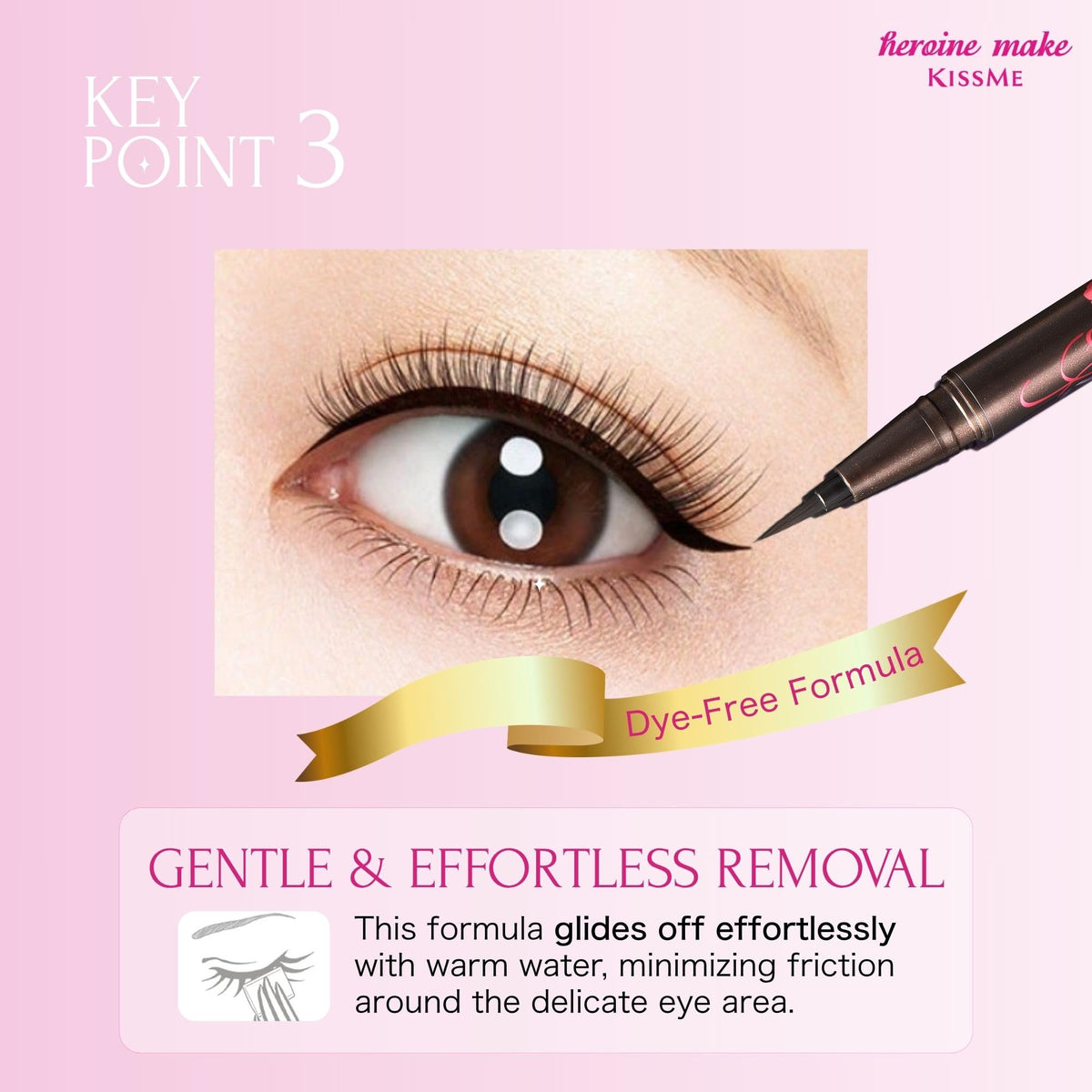 Heroine Make pen held in hand to show scale and ergonomic shape