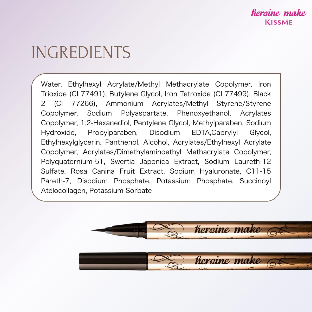 Heroine Make removal with warm water showing gentle, low-friction removal
