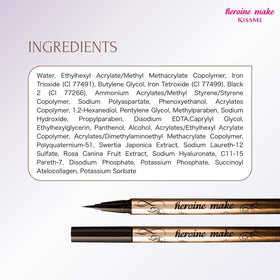 Heroine Make removal with warm water showing gentle, low-friction removal