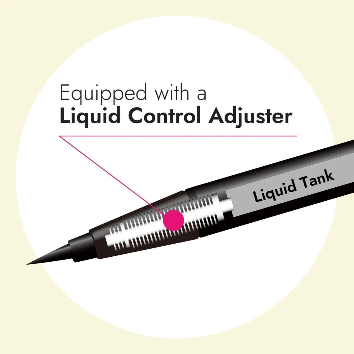 Heroine Make ink texture droplet showing rich pigment and smooth flow
