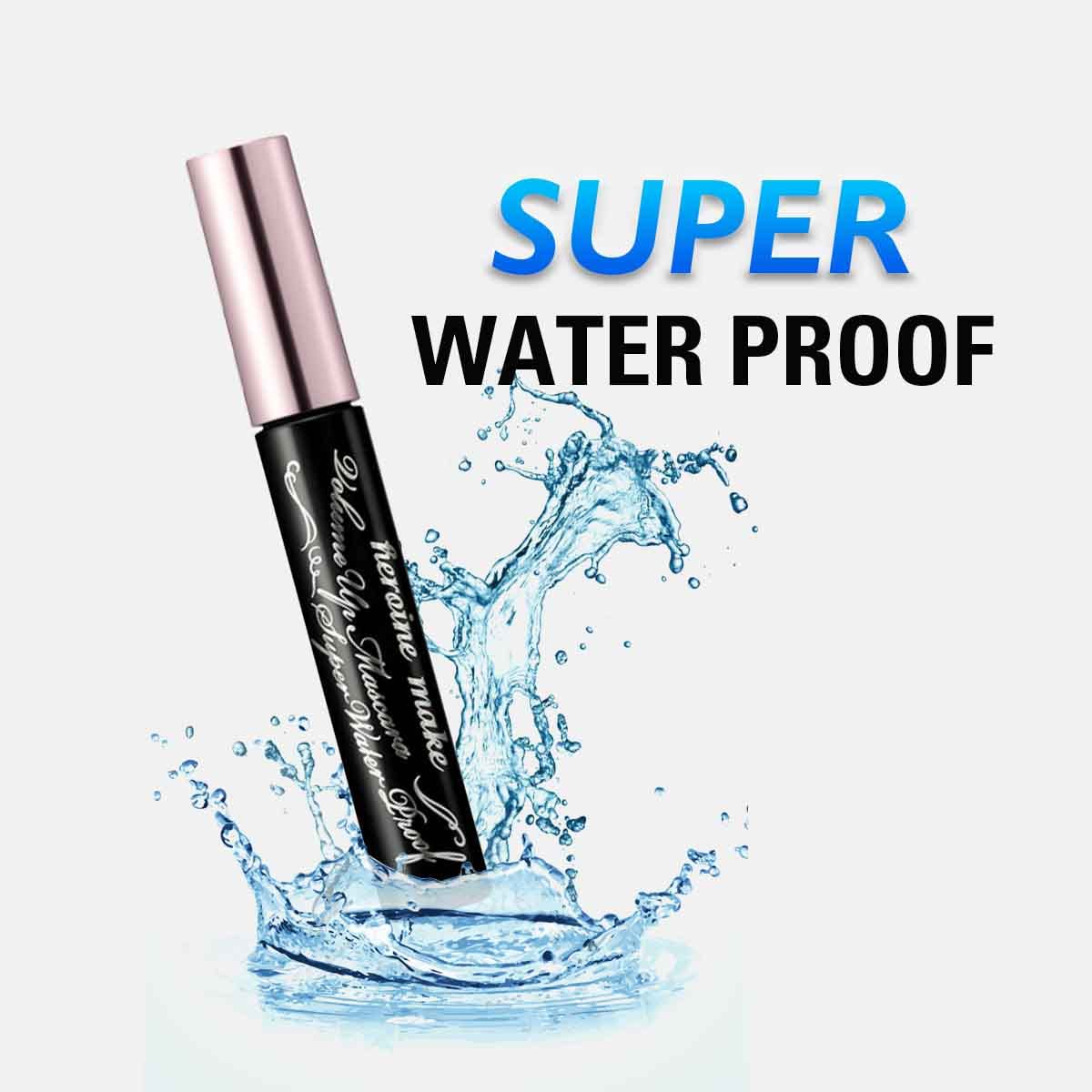 Heroine Make texture swipe of mascara showing smooth buildable formula