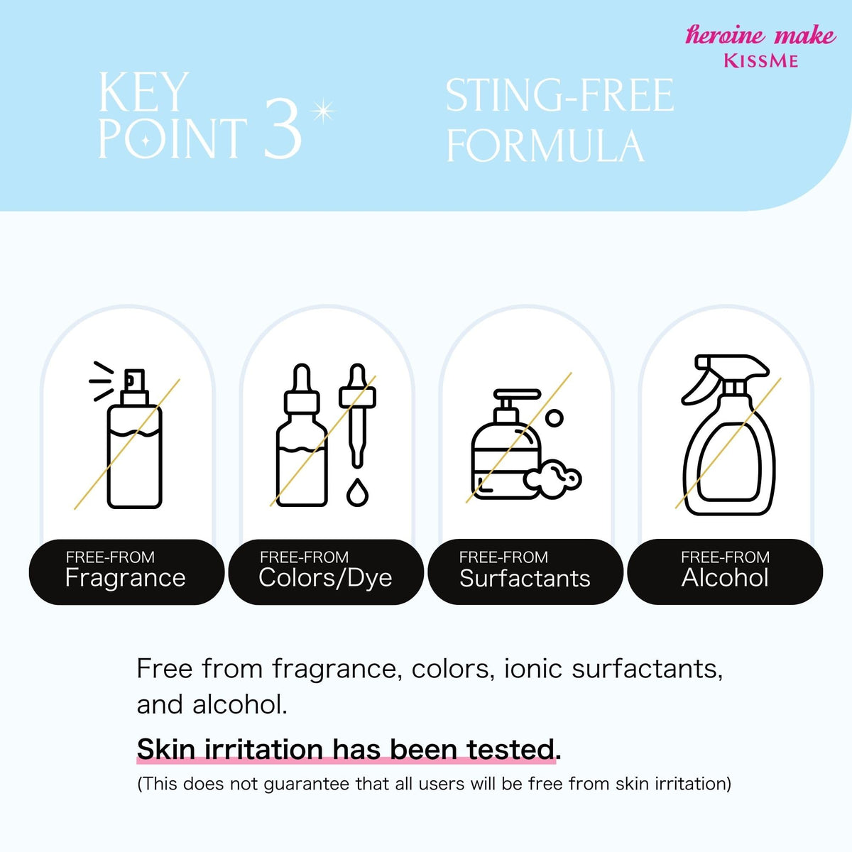 Heroine Make in a travel pouch illustrating portability and convenience