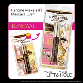 Heroine Make wand close-up highlighting bristle design for precise application