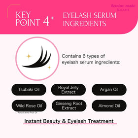 Heroine Make before and after lashes comparison showing added length and volume