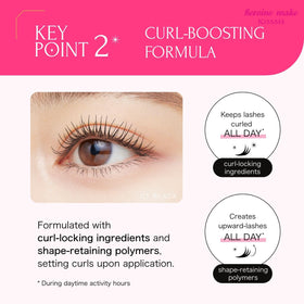 Heroine Make texture swirl of formula illustrating fibers and smooth application