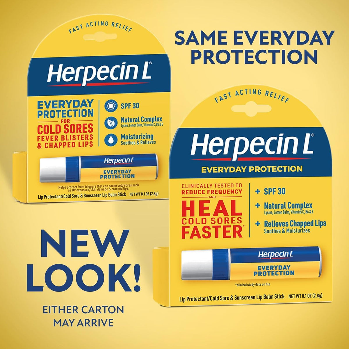 Herpecin-L tube in a jeans pocket demonstrating compact 0.1 oz portability
