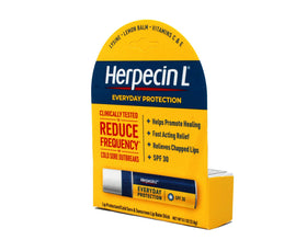 Herpecin-L twist-up stick detail demonstrating easy, hygienic application
