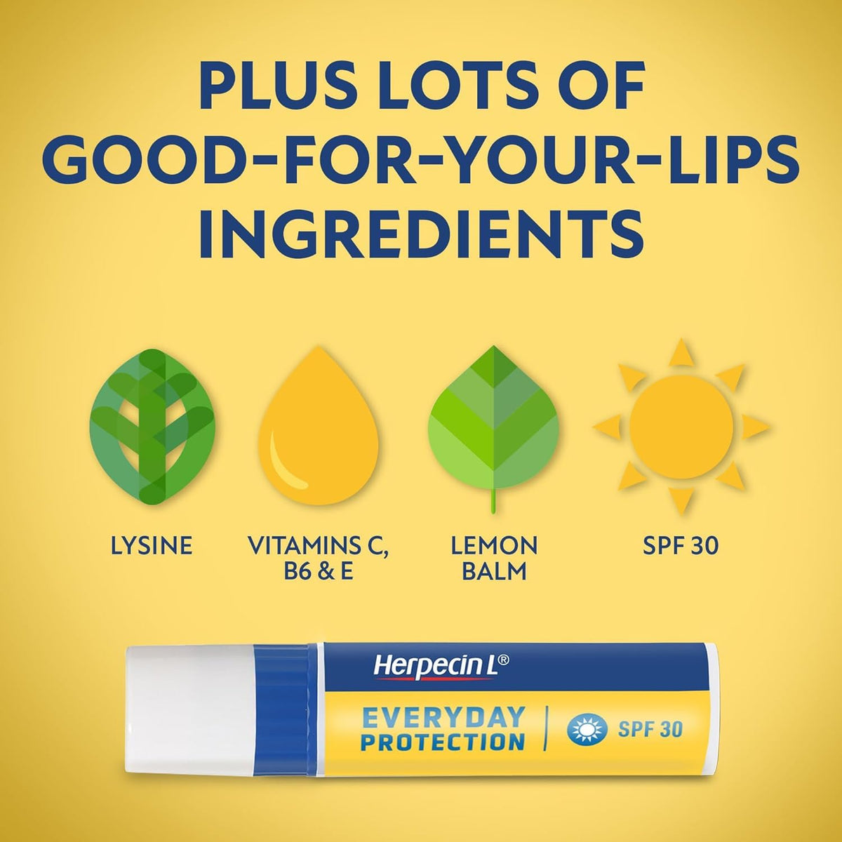 Texture of Herpecin-L lip protectant on fingertip showing smooth moisturization