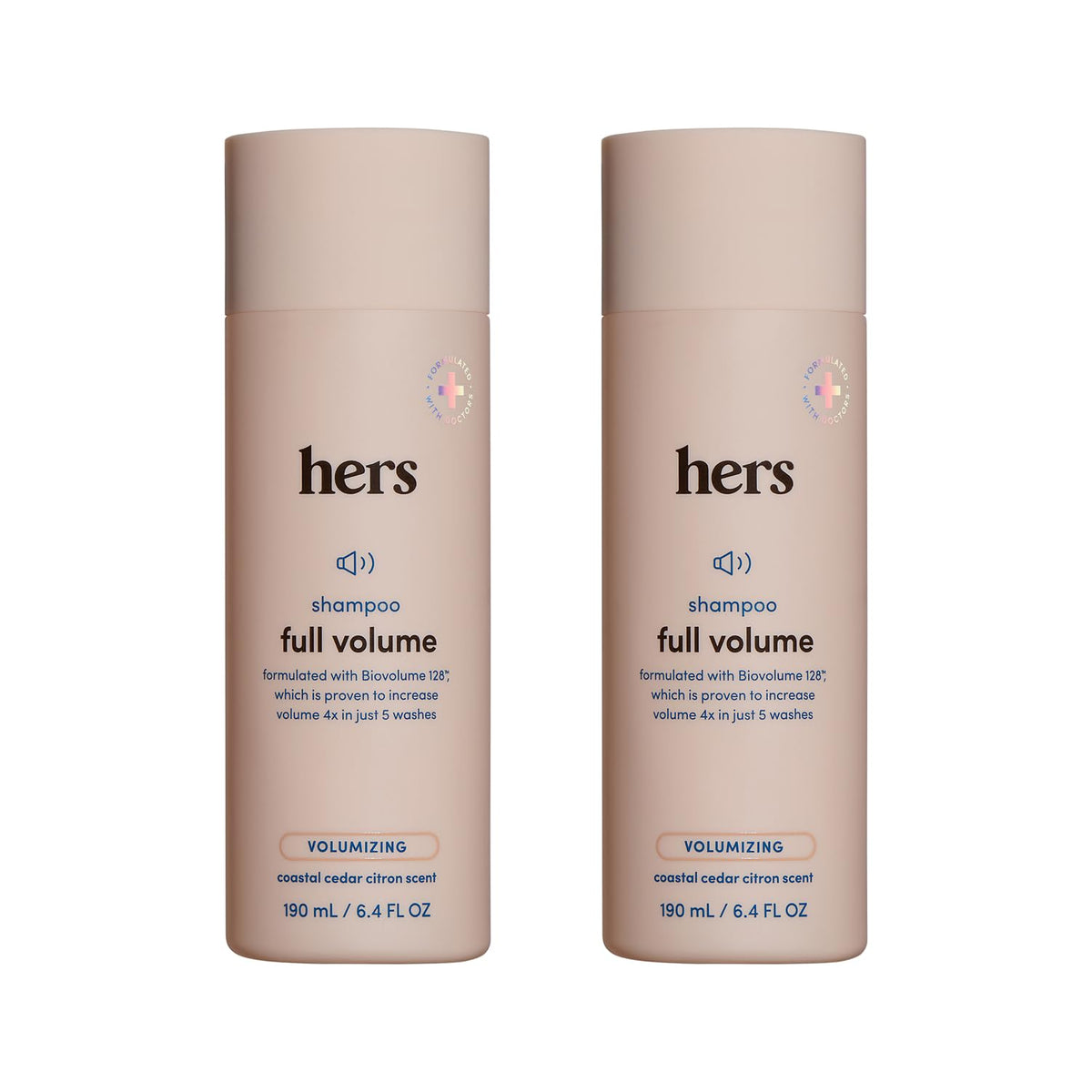 HIMS & HERS front bottle showing label and coastal cedar citron scent – clear product identification and benefit