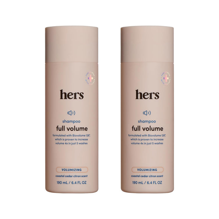 HIMS & HERS front bottle showing label and coastal cedar citron scent – clear product identification and benefit