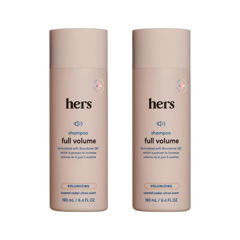 HIMS & HERS front bottle showing label and coastal cedar citron scent – clear product identification and benefit