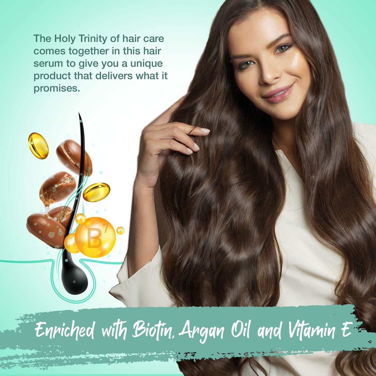 HerStyler argan oil texture close-up highlighting nourishing oil shine benefit