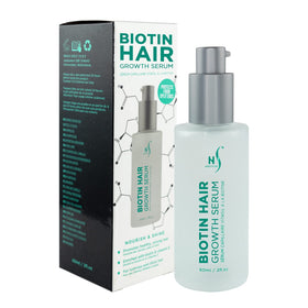 HerStyler front bottle view showing sleek packaging and lightweight serum benefit