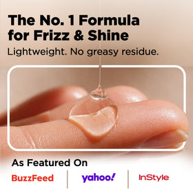 HerStyler close-up of glass bottle highlighting premium finish and leak protection