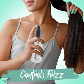 HerStyler application to scalp demonstrating targeted use and reduced breakage benefit