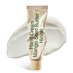 hetras front tube showing Hinoki scent and compact travel size benefit