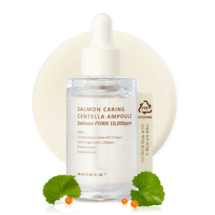 HEVEBLUE front packaging showing ampoule bottle and calming design for soothing skin