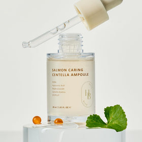 HEVEBLUE ampoule in hand for size and scale to plan single-use amounts