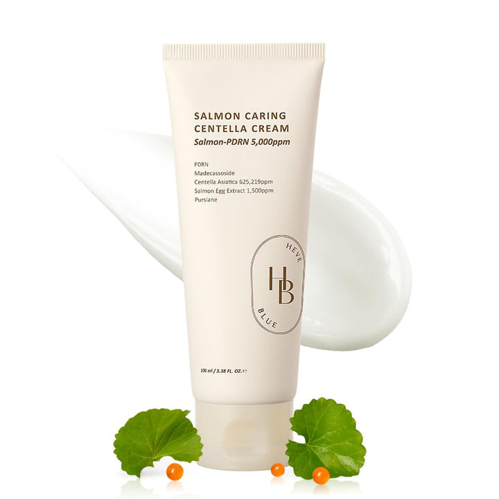 HEVEBLUE front packaging showing product and benefits clearly